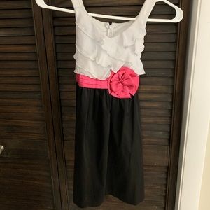 Bonnie Jean black and white formal dress size 8